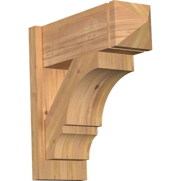 Ekena Millwork Balboa Smooth Arts and Crafts Outlooker, Western Red Cedar, 7 1/2"W x 20"D x 20"H OUT08X20X20BOA03SWR - main